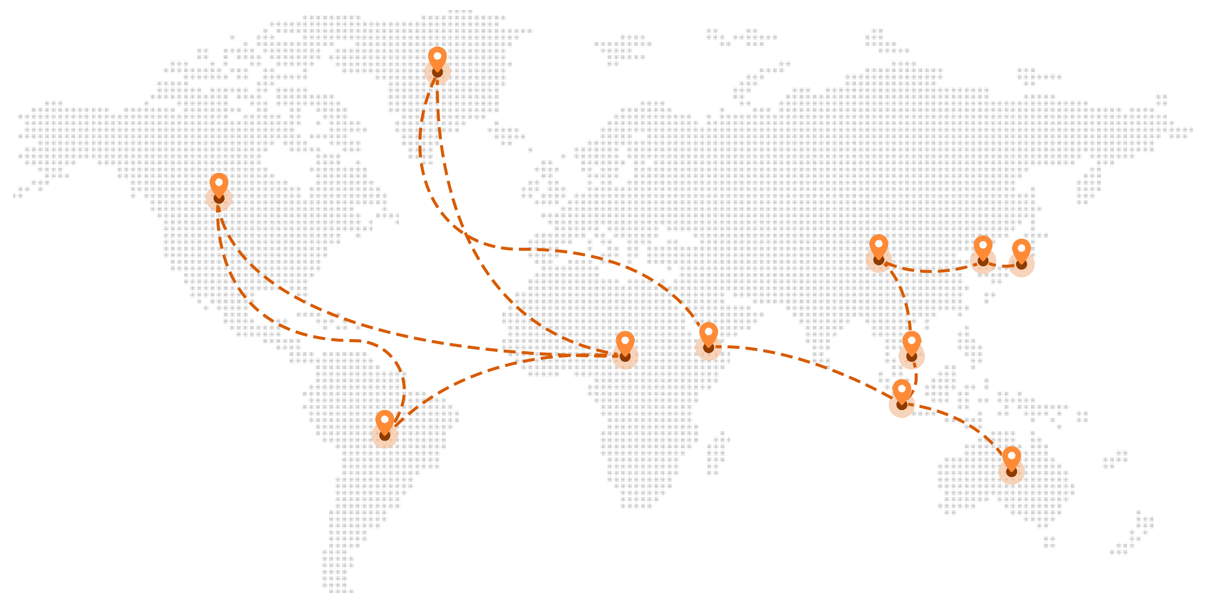 Service network covering five continents — YUHENG Shipping routes